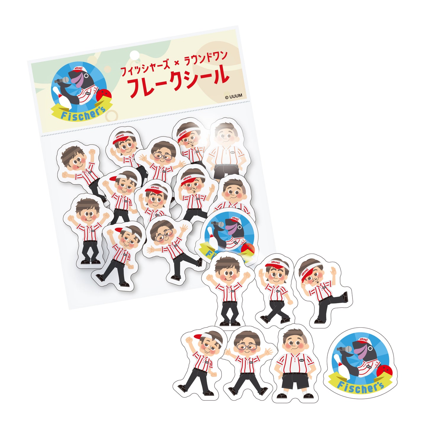 フレークステッカーC